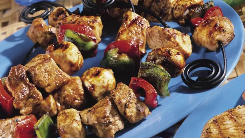 Asian Barbecued Pork Kabobs