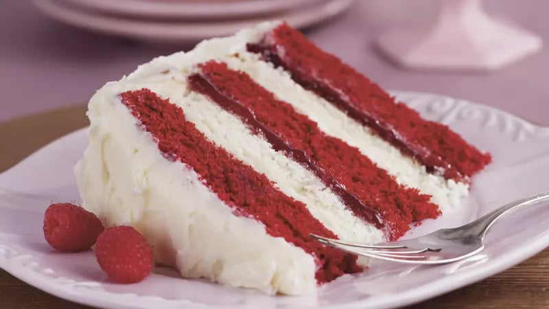 Raspberries and Cream Layer Cake