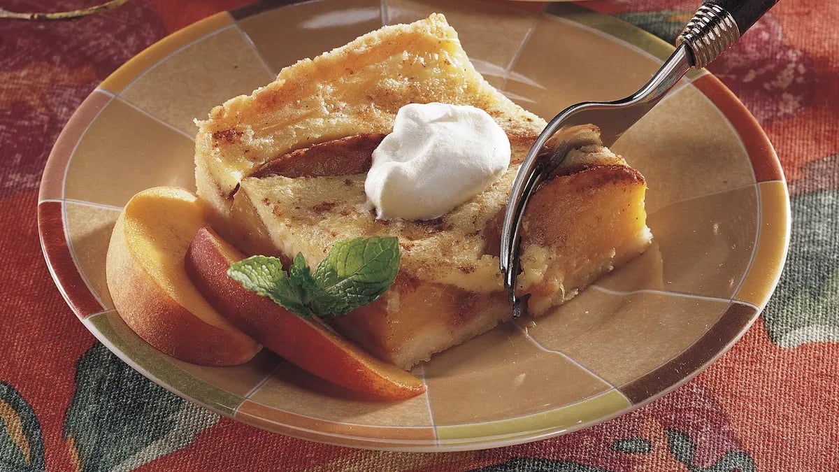 Peachy Custard Dessert