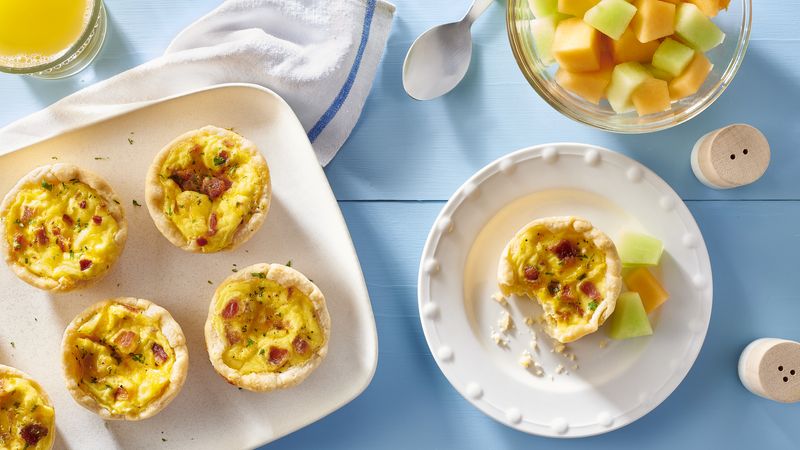 Mini Bacon and Cheese Quiches