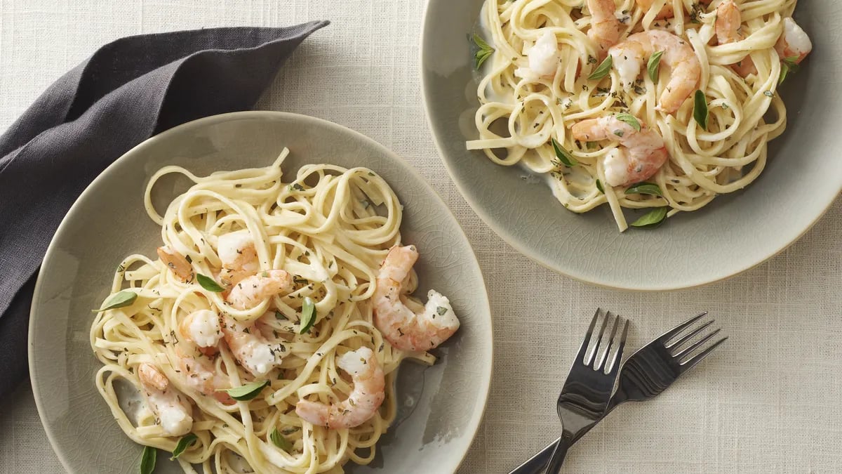 Creamy Garlic Shrimp and Pasta