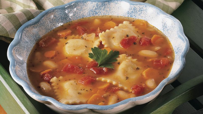 Slow-Cooker Italian Ravioli Stew
