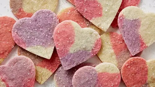 Marbled Heart Sugar Cookie Cutouts