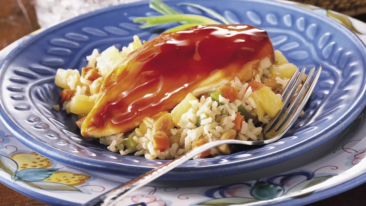 Chicken with Pineapple and Brown Rice