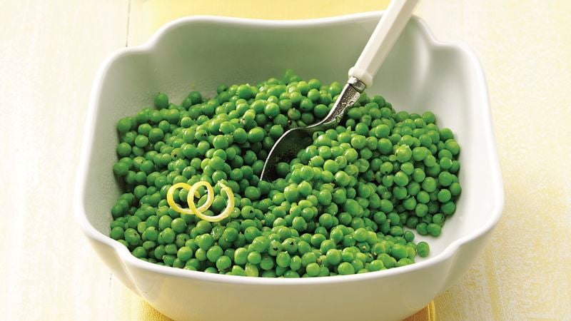 Baby Peas with Lemon Pepper and Honey