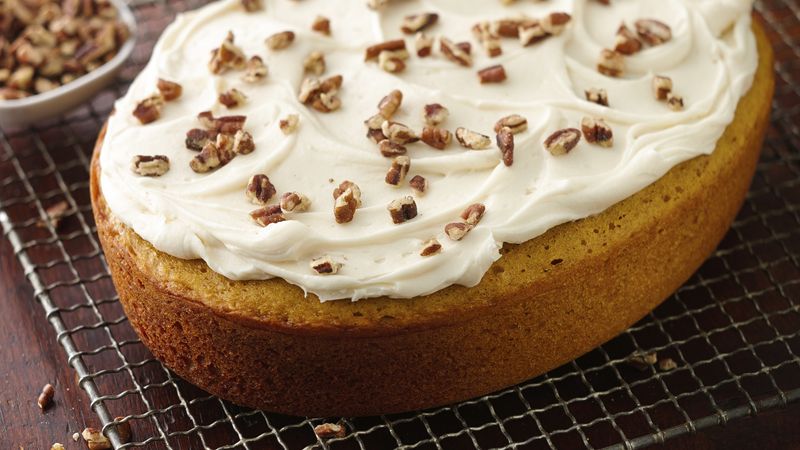 Slow-Cooker Pumpkin Cake with Cream Cheese Frosting 