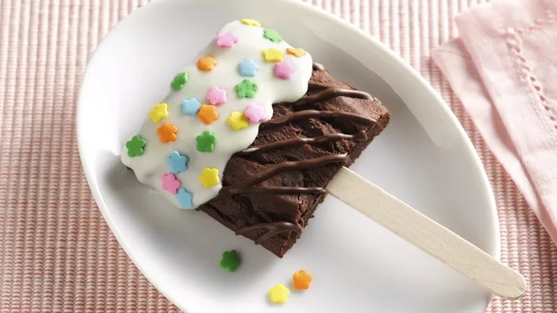 Sprinkled Brownie Pop