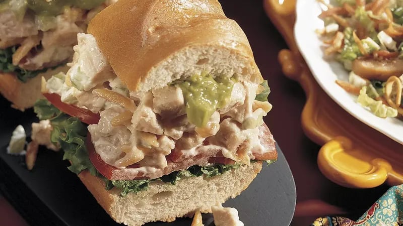 Chicken-Almond Baguette