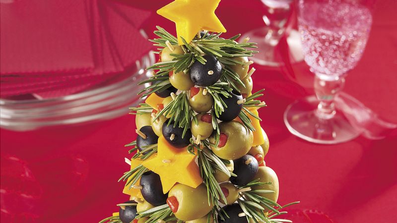 Cheese & Olive Appetizer Tree