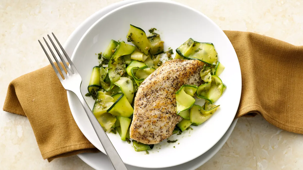 Zucchini Noodles with Pesto