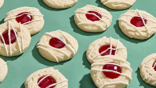 Raspberry Thumbprint Cookies