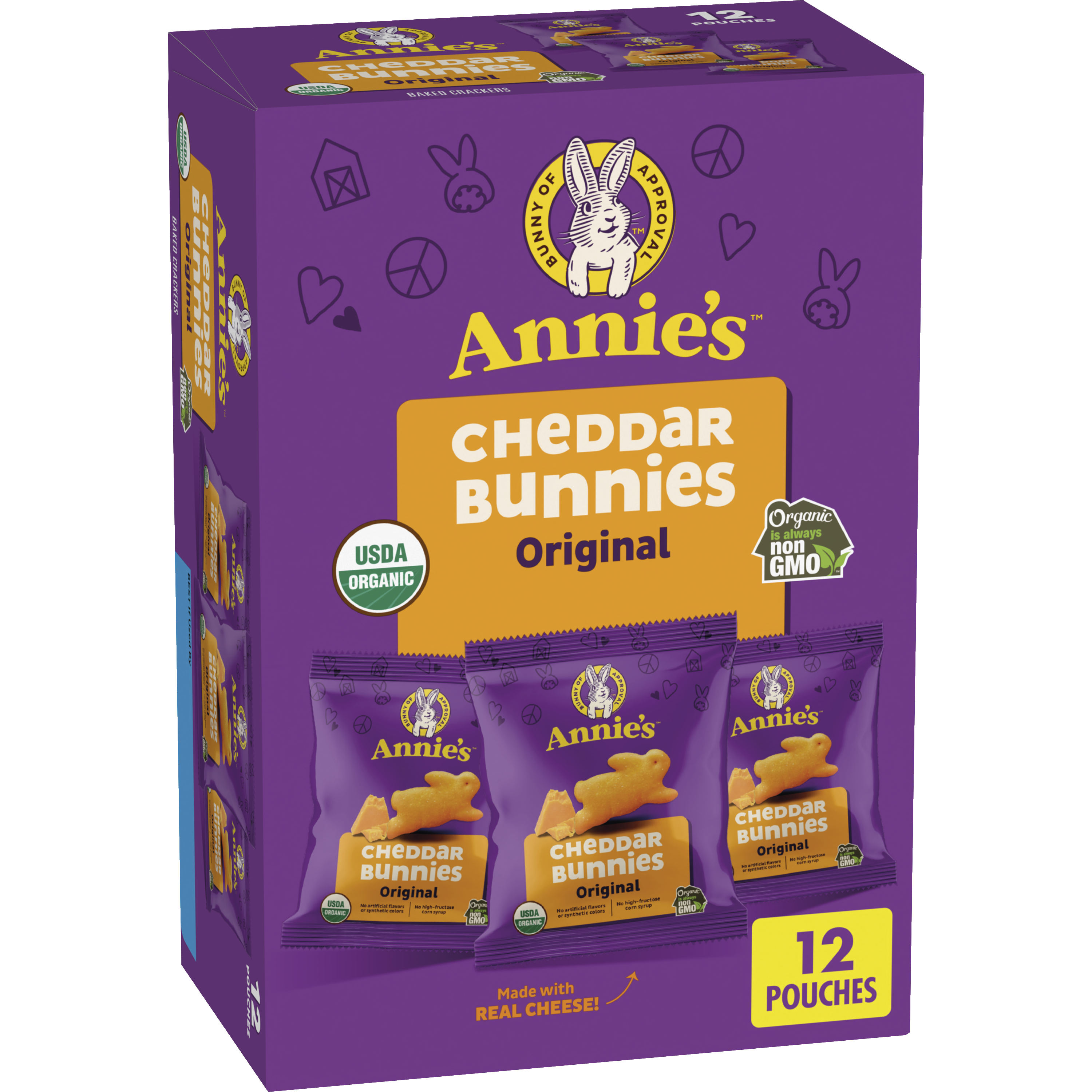 Organic Cheddar Bunnies 12ct Snack Pack | Annie's