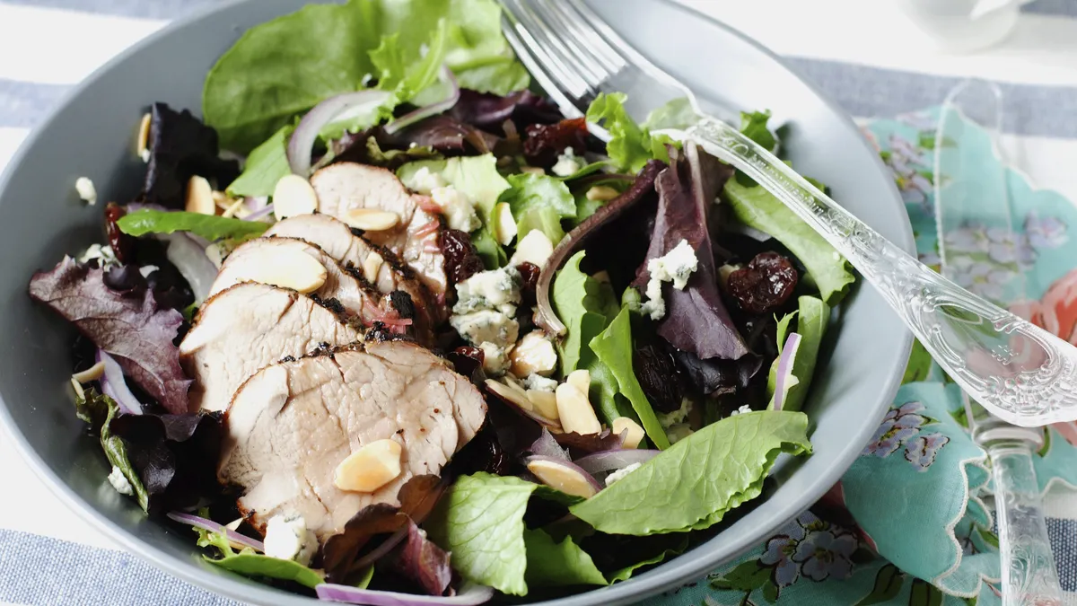 Grilled Pork Tenderloin and Dried Cherry Salad