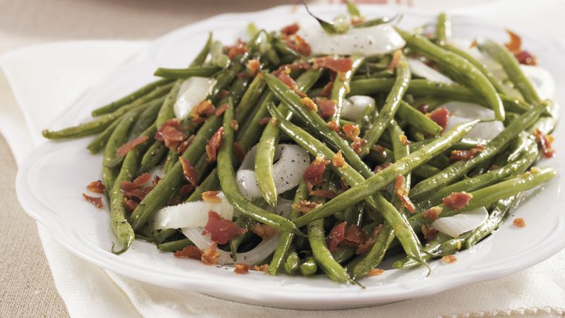 Roasted Green Beans with Pancetta