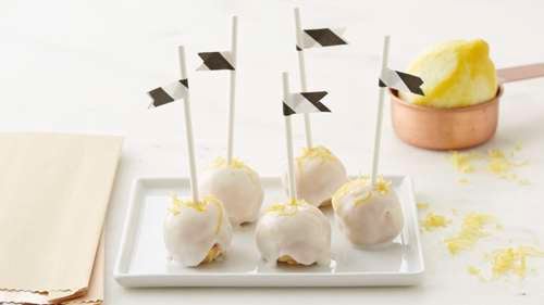 Lemon Cake Pops - The Melrose Family