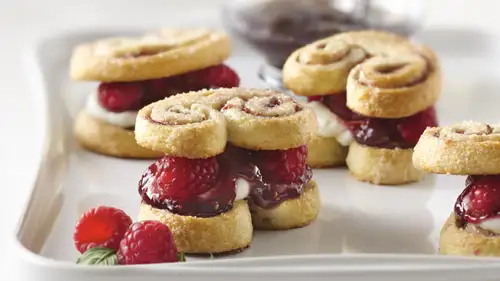 Raspberry Palmier Shortcakes 