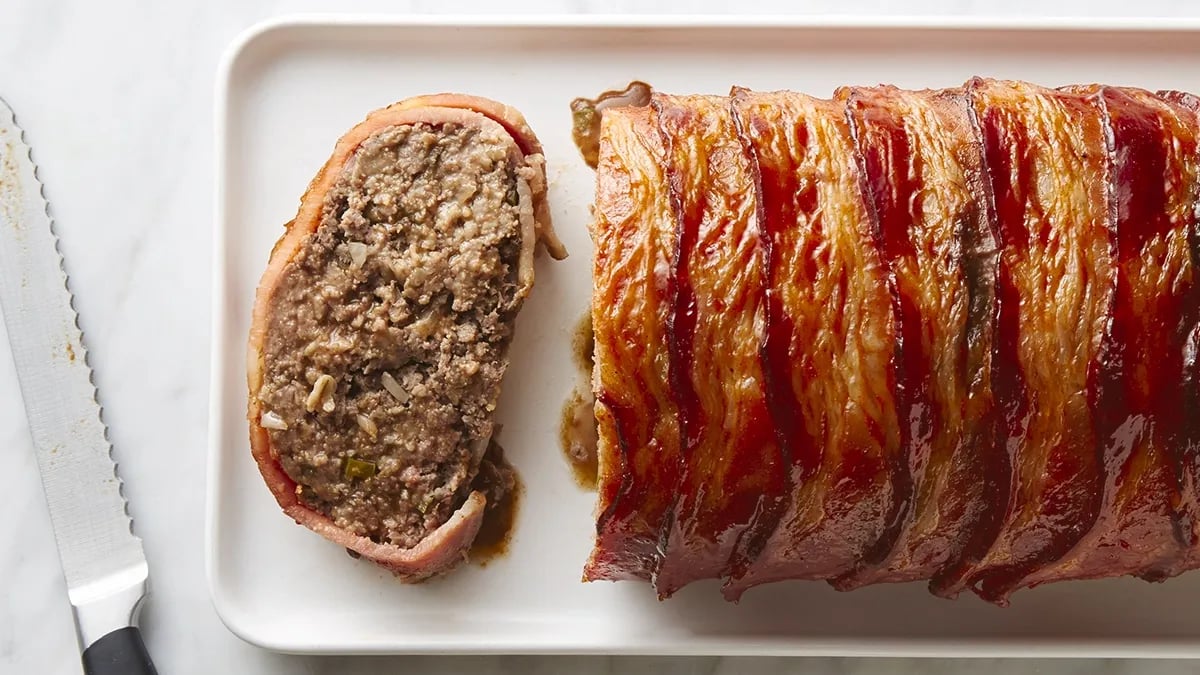 Bacon-Wrapped Meatloaf