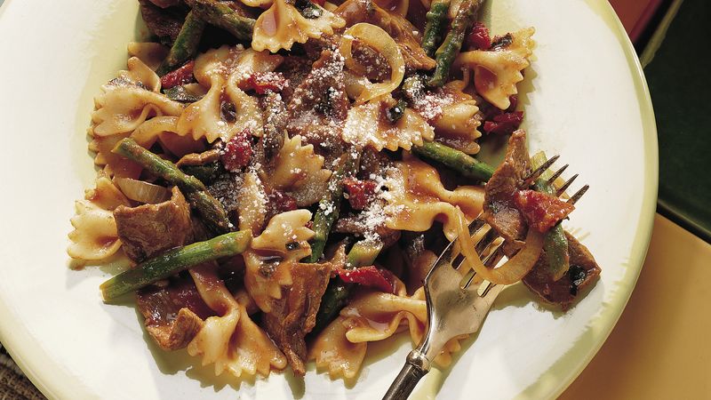 Beef with Bow Tie Pasta