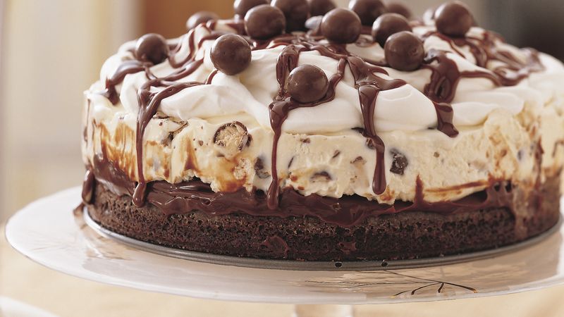 Chocolate Malt Ice-Cream Cake