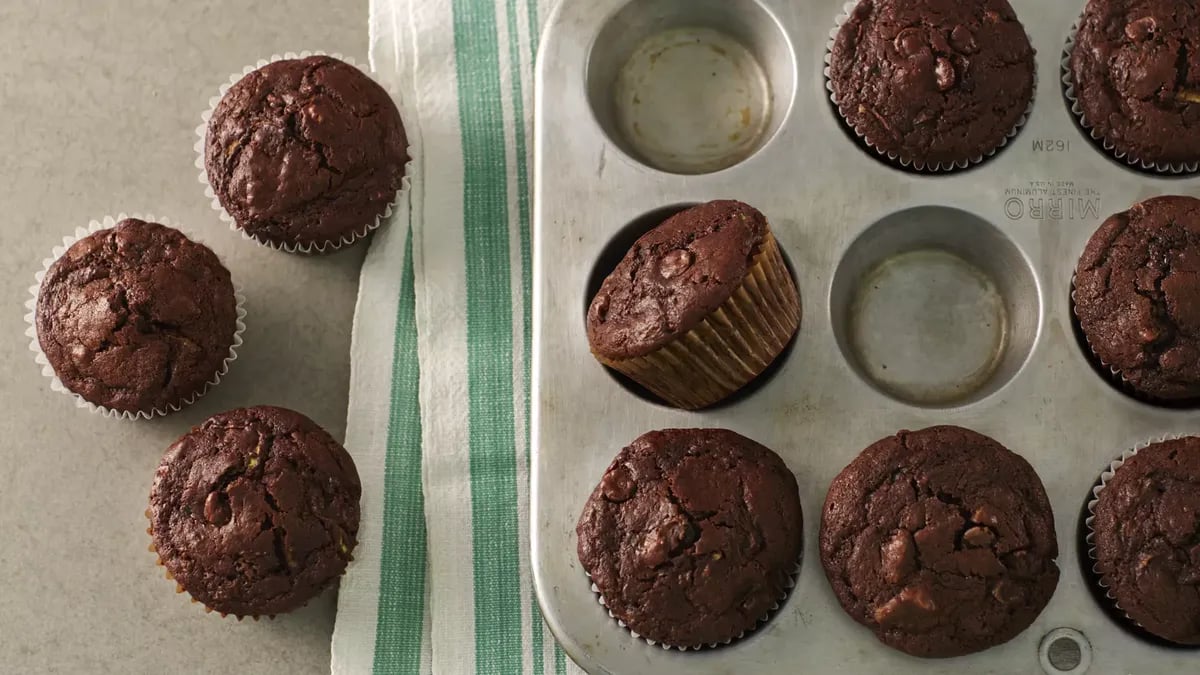 Chocolate Zucchini Muffins