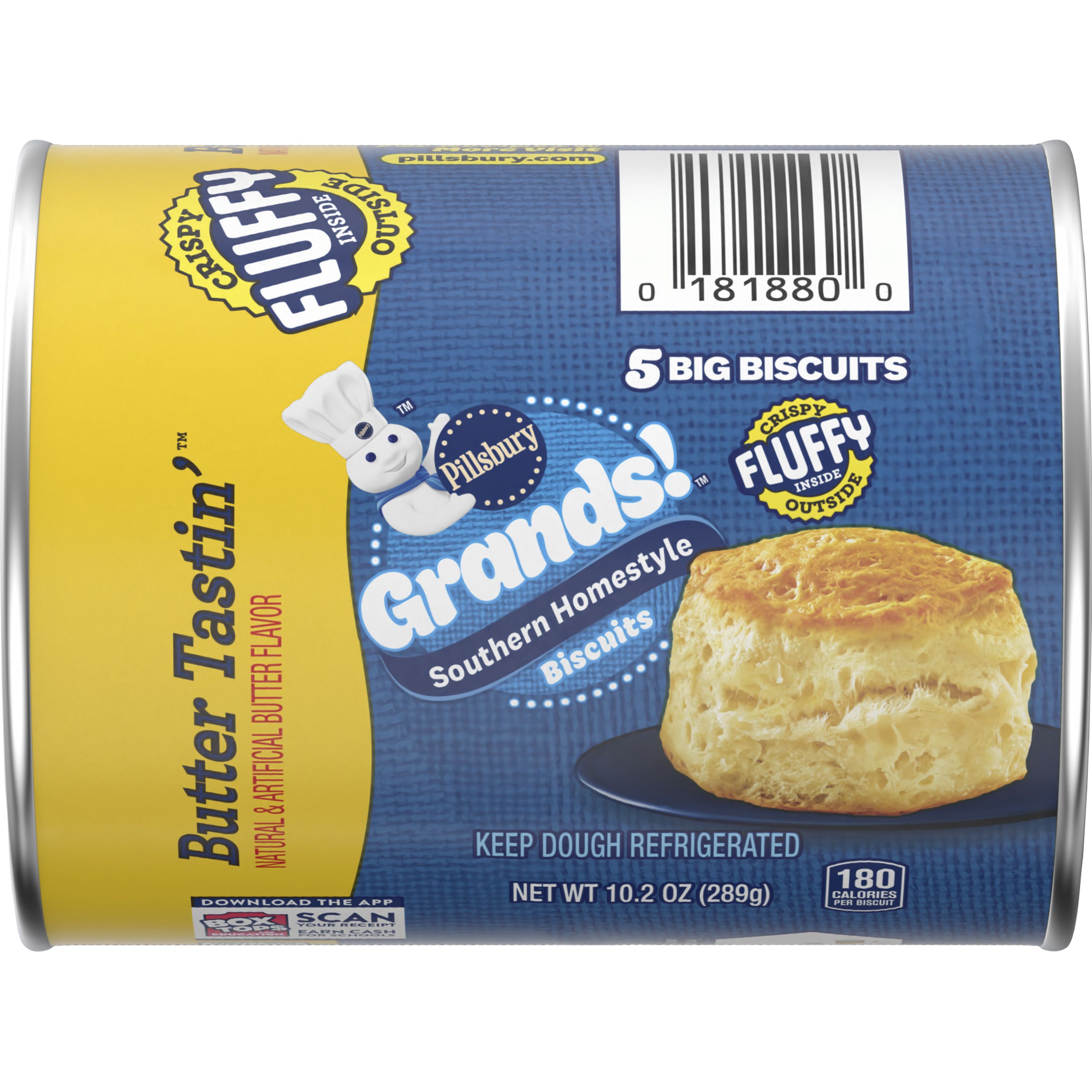 Grands!™ Southern Homestyle Butter Tastin’™ Biscuits 5 ct - Front