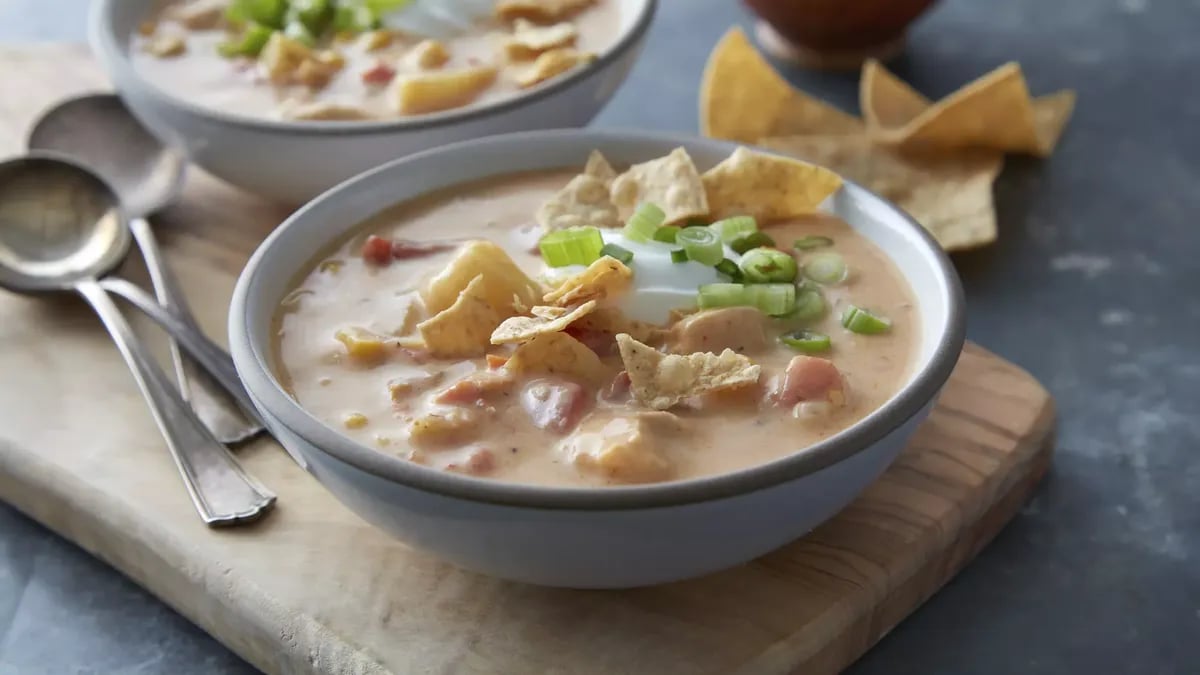 Slow-Cooker Chicken Taco Chowder