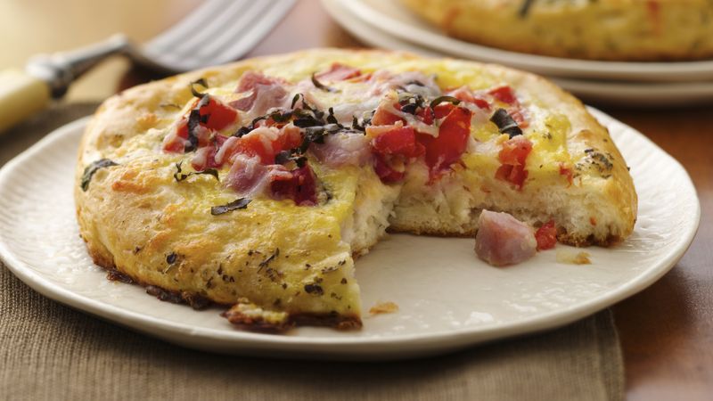 Ham and Eggs Frittata Biscuits