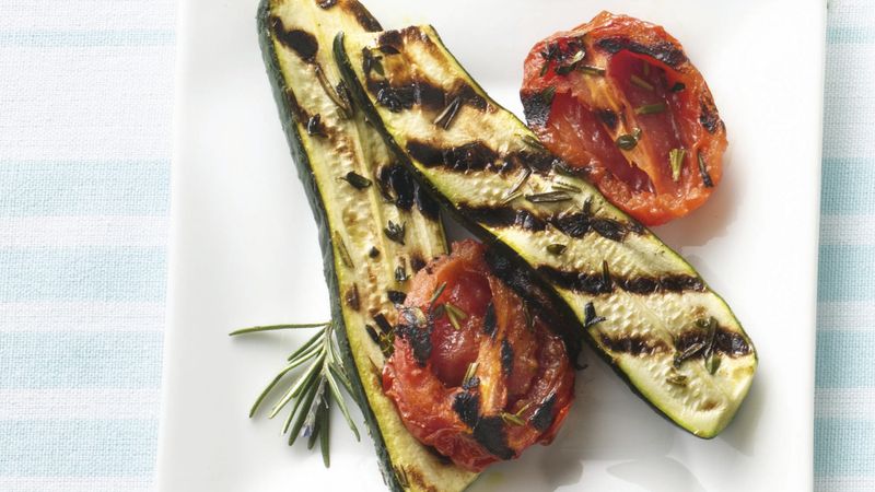 Grilled Zucchini and Tomatoes