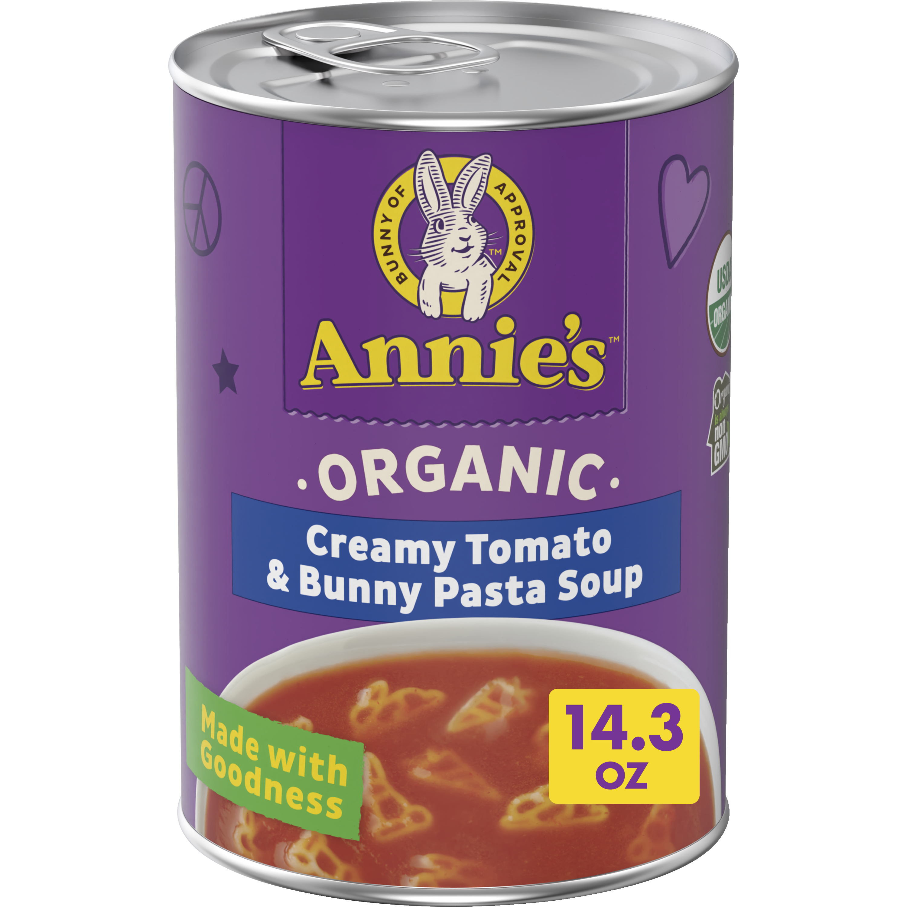 Organic Creamy Tomato & Bunny Pasta Soup | Annie's Homegrown