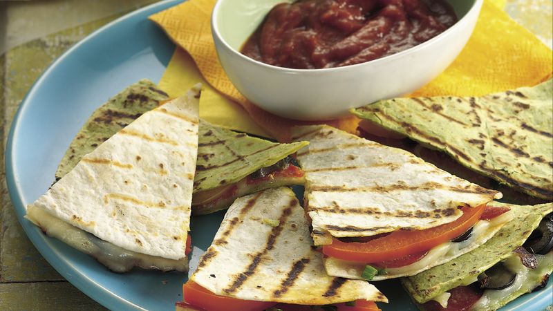 Grilled Pizza Quesadillas