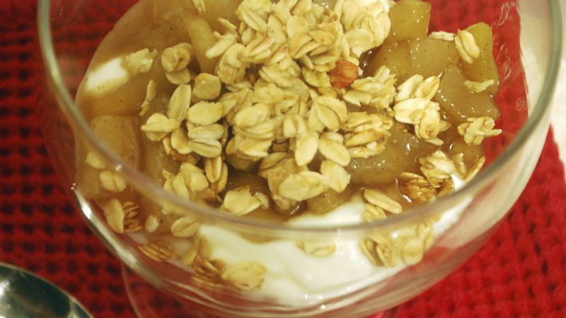 Maple Pear-Apple Yogurt Parfaits Recipe - BettyCrocker.com