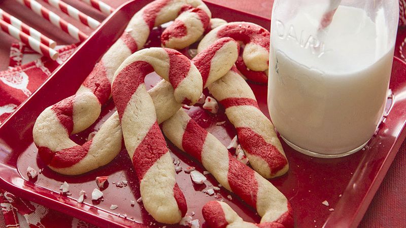 Easy Candy Cane Cookies