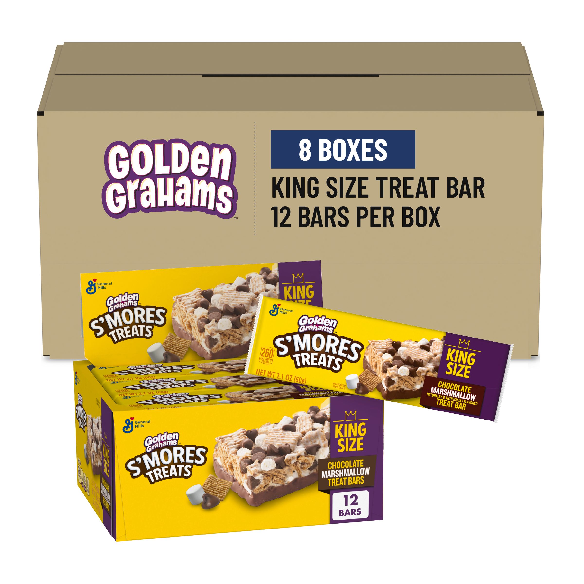 Golden Grahams ™ S'mores Treats Bars King Size (12 ct) 2.1 oz