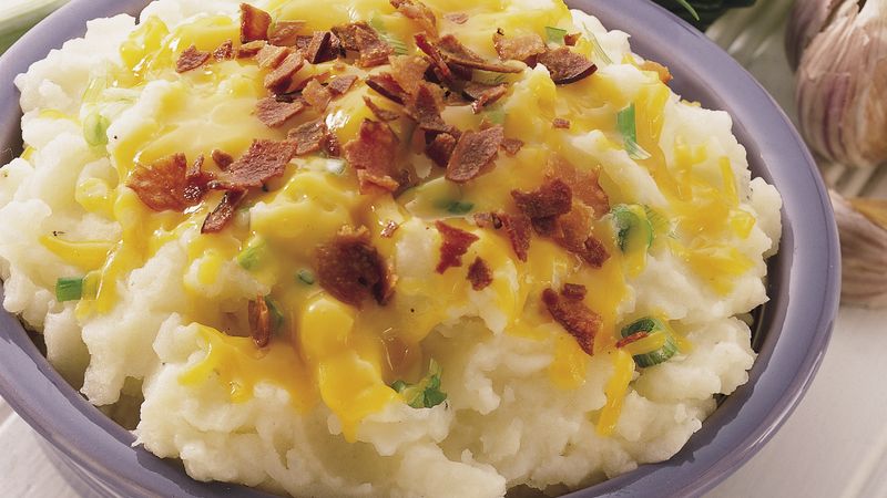 Cheddar, Bacon and Onion Mashed Potatoes