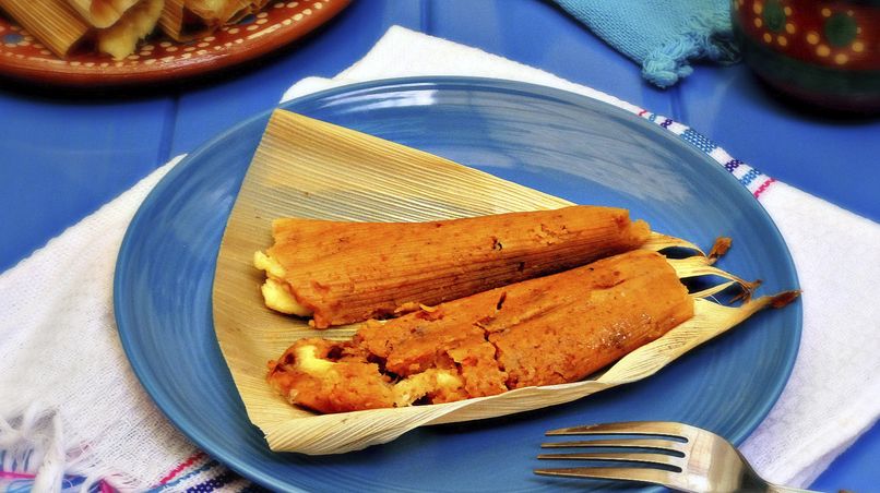Tamales de Batata con Chipotle y Nuez