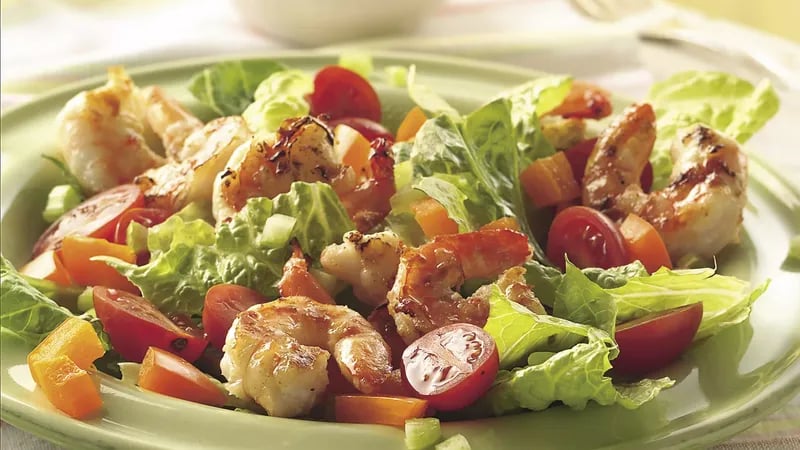 Grilled Shrimp Louis Salad