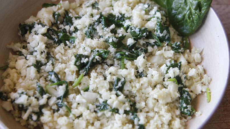 Cauliflower Rice with Spinach