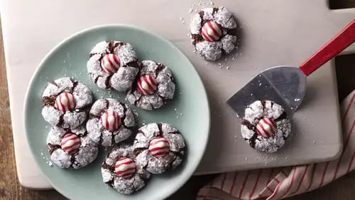 Chocolate Mint Crinkles