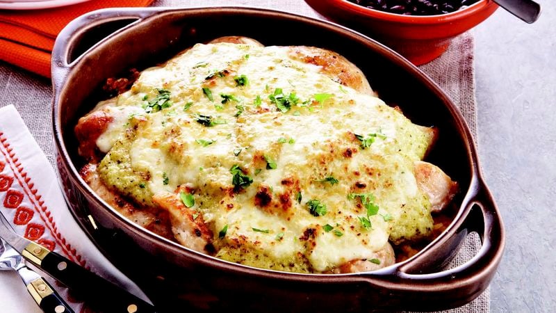 Chicken Cutlets with Green Chile Sauce