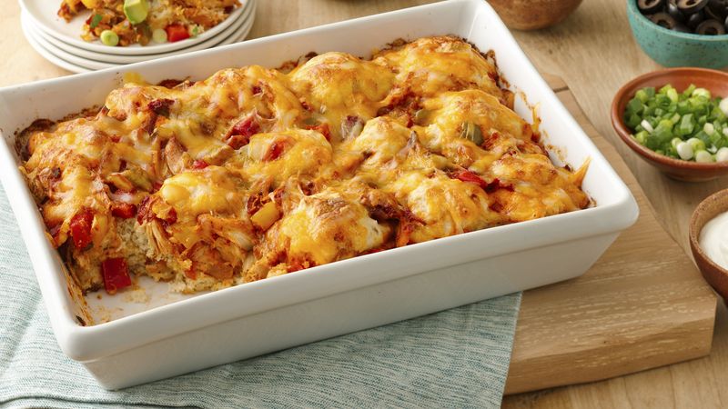 Impossibly Easy Salsa Chicken Bake