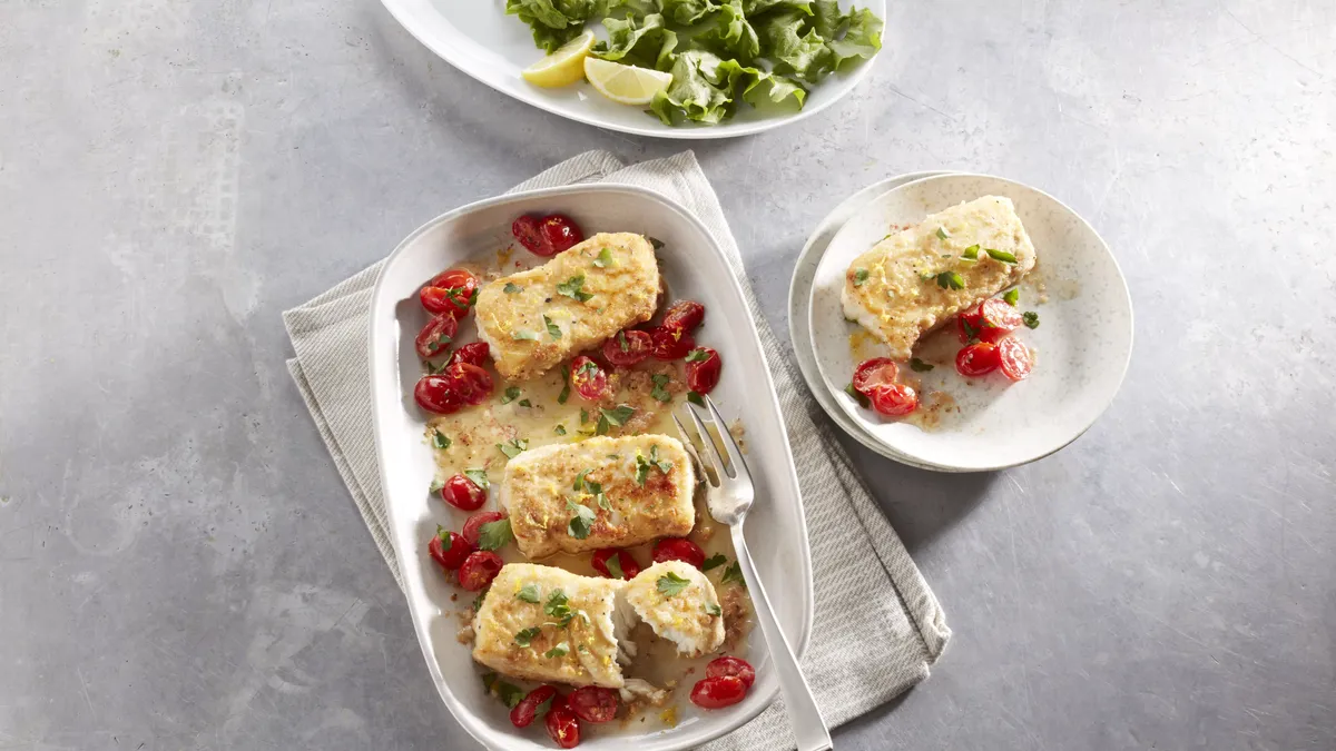 Lemon-Garlic Halibut