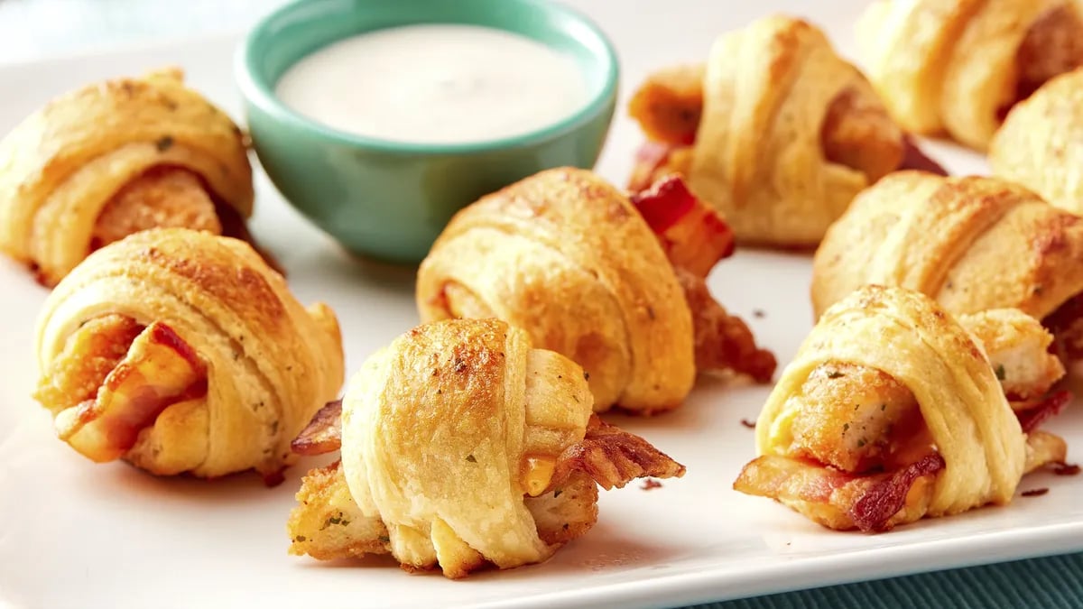 Mini Crescent Chicken-Bacon Ranch Crescent Rolls