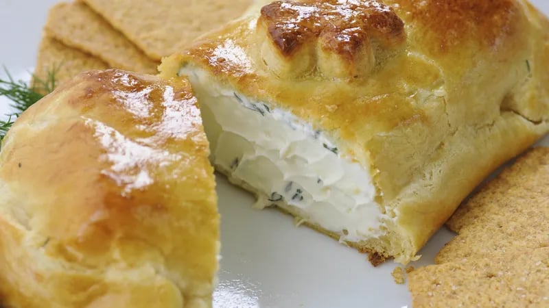 Baked Cheese in Pastry
