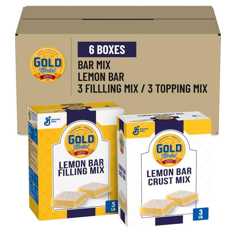  Case Optimized Hero Gold Medal Bar Mix Box Lemon 6/4.1 LB