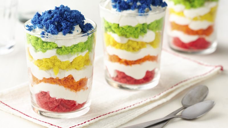 End-of-the-Rainbow Cookie Parfaits 