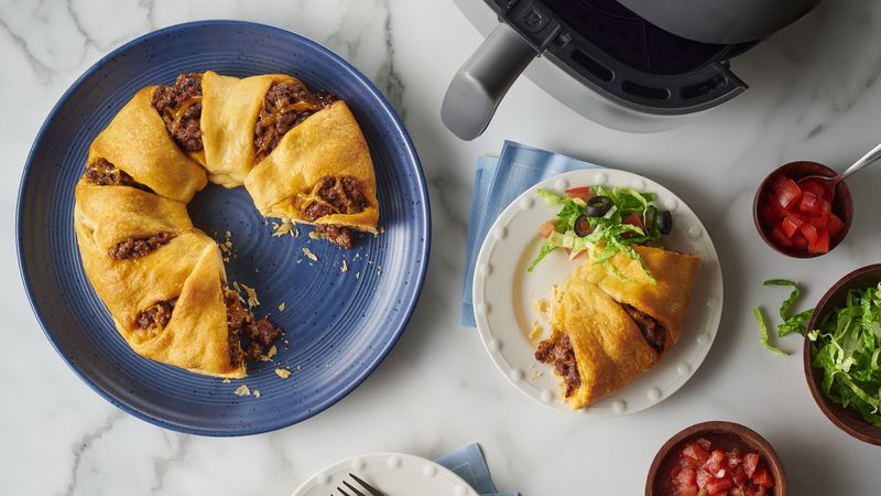 Air Fryer Taco Crescent Ring