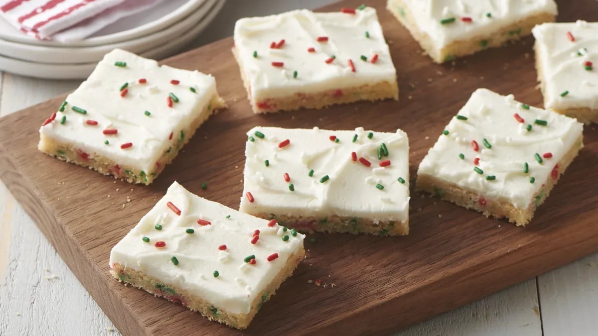 Easiest-Ever Holiday Sugar Cookie Bars