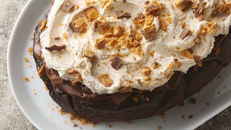 Slow-Cooker Butterfinger™ Chocolate Poke Cake