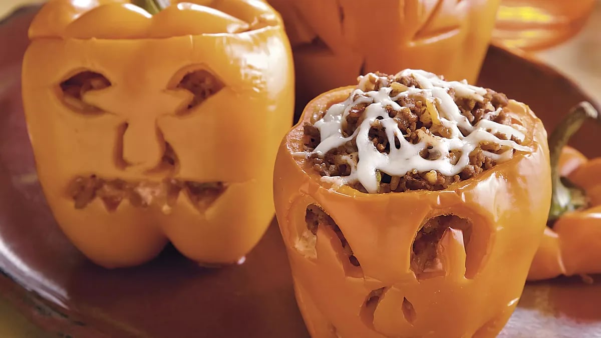 Stuffed Carved Peppers