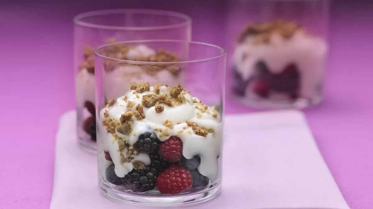 Mixed-Berry Cream Parfaits